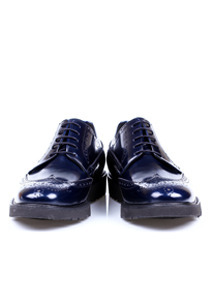 Wing-tip Shoes-Navy-