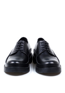 Double Sole Derby Shoes-Black-